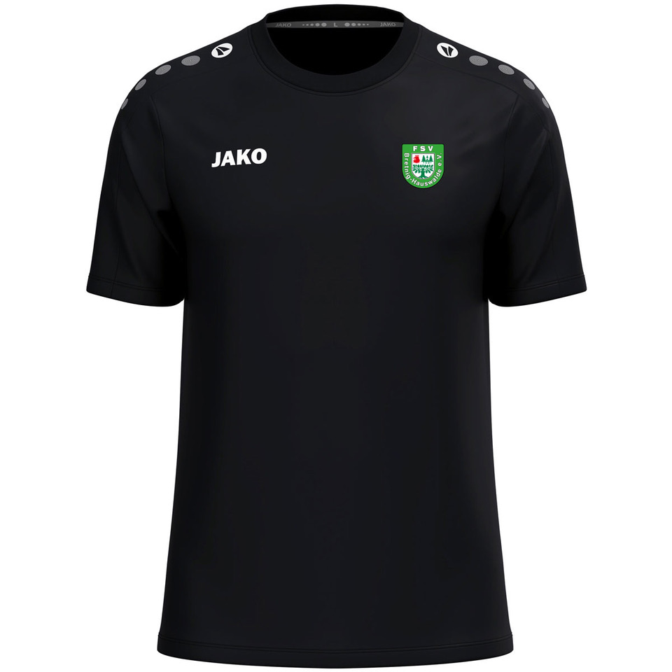 T-Shirt schwarz Baumwolle Jako One Herren FSV Bretnig-Hauswalde