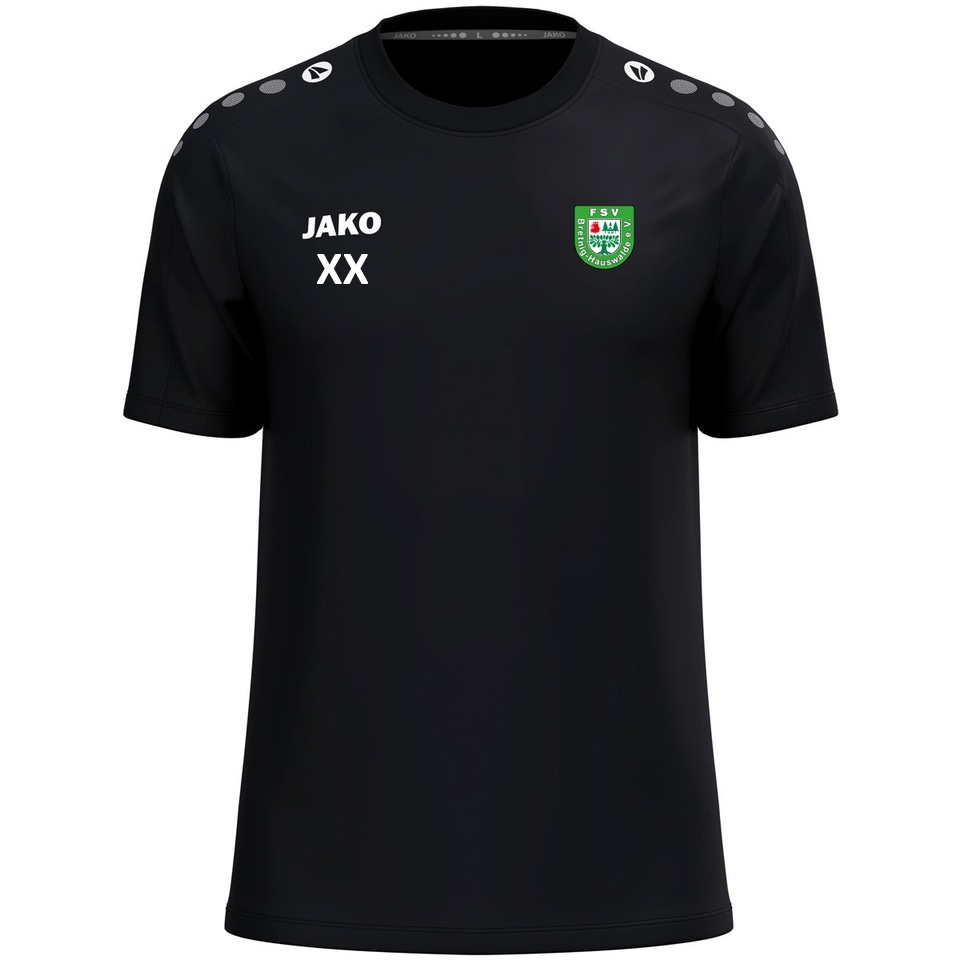 T-Shirt schwarz Baumwolle Jako One Kinder FSV Bretnig-Hauswalde