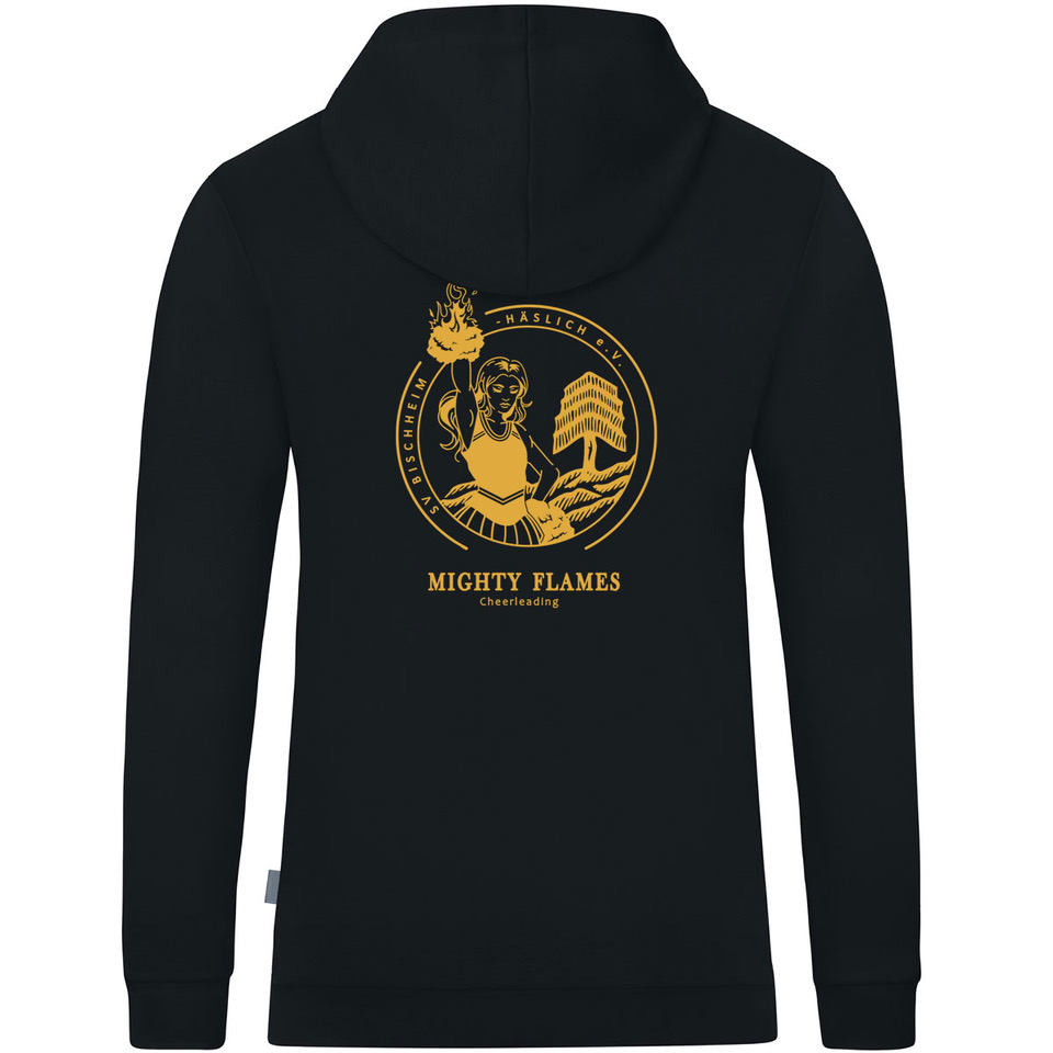 Kapuzensweat schwarz Jako Organic Kinder Mighty Flames