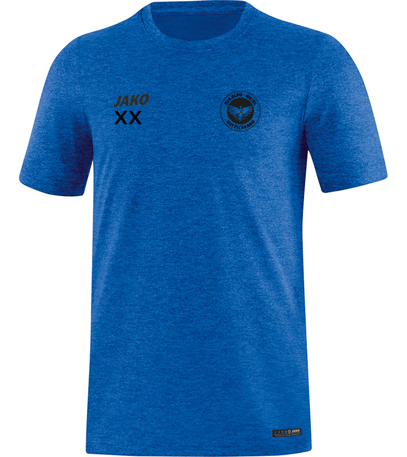 T-Shirt Jako Premium Basics DJK Blau-Weiß Wittichenau