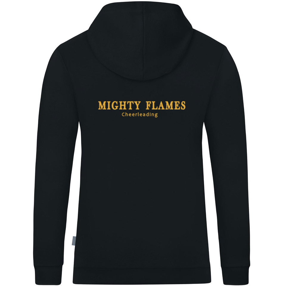 Kapuzensweat schwarz Jako Organic Kinder Mighty Flames